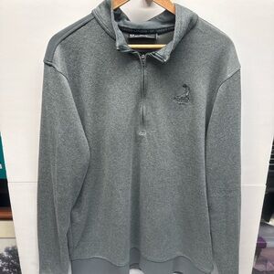 Under Armour Men’s Heather Gray Quarter-Zip Pullover (Pinehurst GC)
